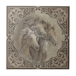The Horses Tile