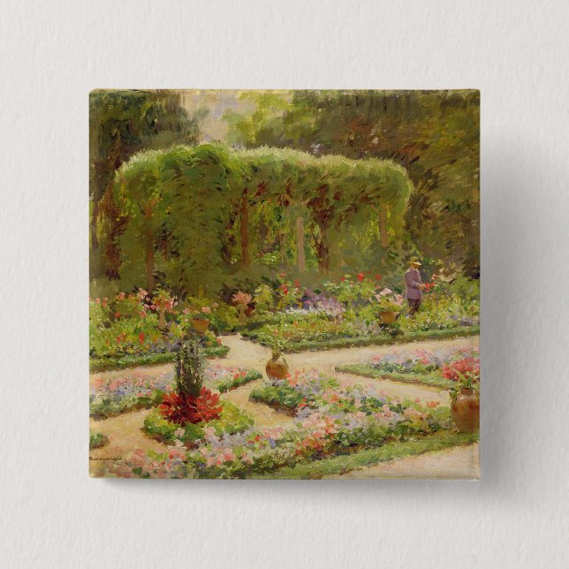 The Horticulturalist's Garden 2 Inch Square Button (Front)