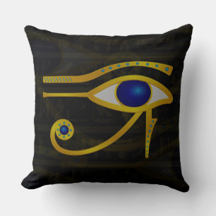 The Horus Eye Throw Pillow