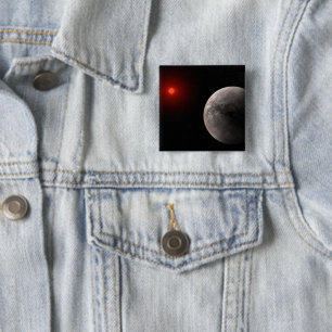 The Hot Rocky Exoplanet Trappist-1 B. 2 Inch Square Button