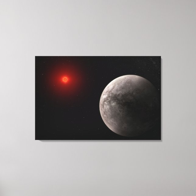 The Hot Rocky Exoplanet Trappist-1 B. Canvas Print (Front)