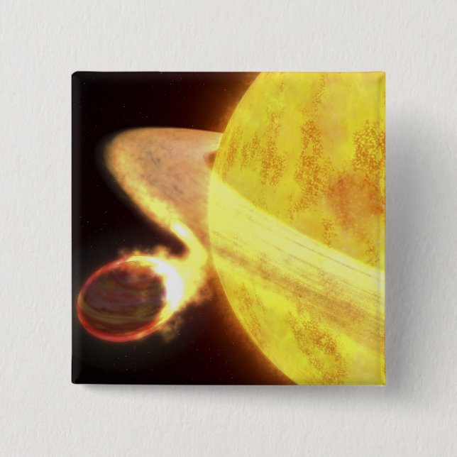 The hottest known planet in the Milky Way 2 Inch Square Button (Front)