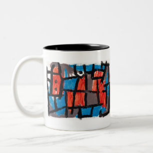 The Hour Before One Night (1940) by Paul Klee Two-Tone Coffee Mug