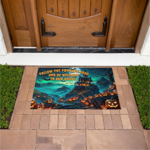 The House by the Pumpkin Road Doormat