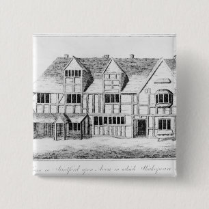 The House in Stratford-upon-Avon 2 Inch Square Button