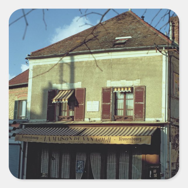 The house in which Vincent van Gogh Square Sticker (Front)