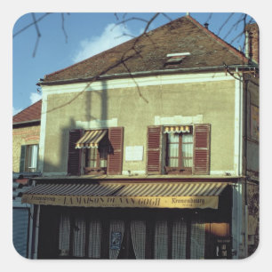The house in which Vincent van Gogh Square Sticker