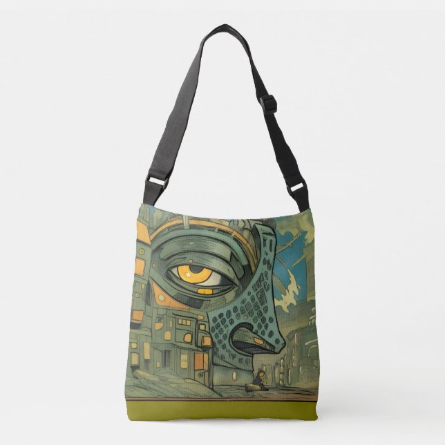 The house is not impressed crossbody bag (Front)