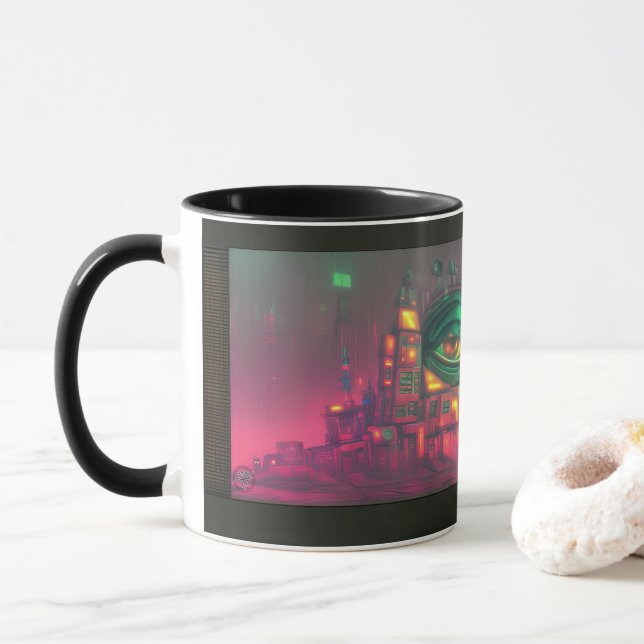 The house is unimpressed TAG MUG (With Donut)