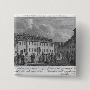 The house of Johan Wolfgang von Goethe in 2 Inch Square Button