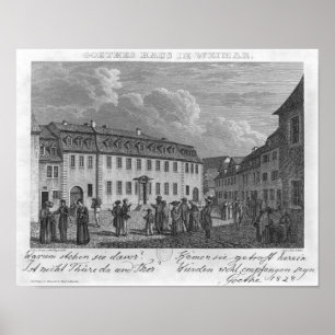 The house of Johan Wolfgang von Goethe  in Poster