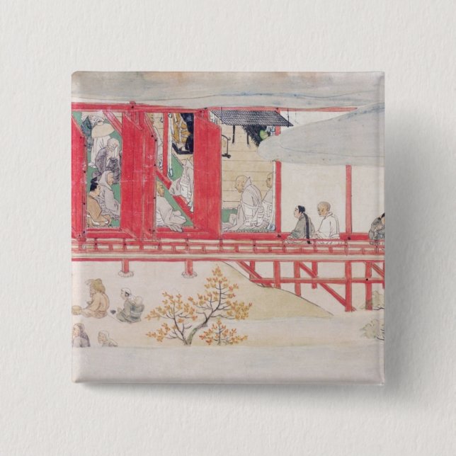 The House of the Shogun 2 Inch Square Button (Front)
