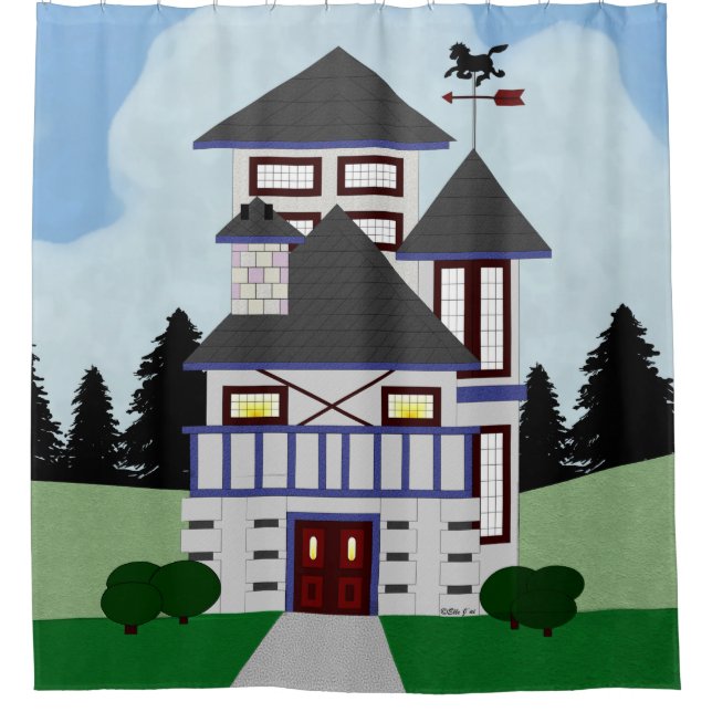 The House Shower Curtain (Front)