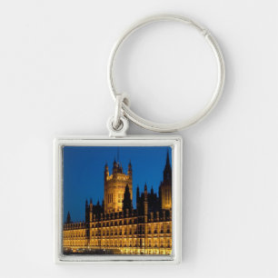 The Houses of Parliament at night in the city of Keychain
