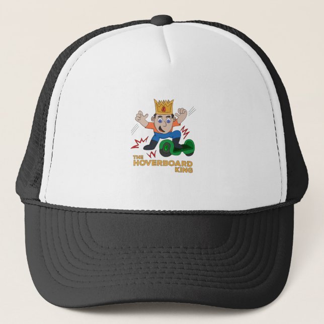 The Hoverboard King Trucker Hat (Front)