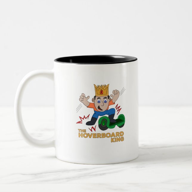 The Hoverboard King Two-Tone Coffee Mug (Left)
