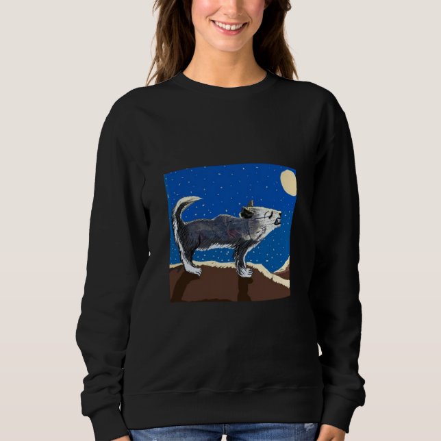 The Howling Wolf 🐺  Sweatshirt (Front)