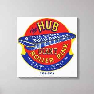 The Hub Roller Rink Chicago / Norridge Illinois Canvas Print