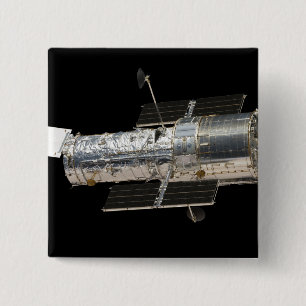 The Hubble Space Telescope 2 Inch Square Button