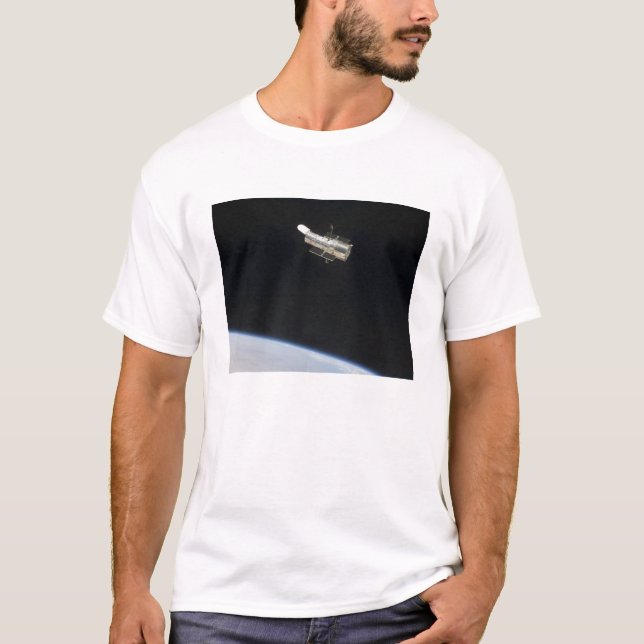 The Hubble Space Telescope in orbit above Earth 2 T-Shirt (Front)