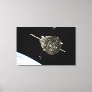 The Hubble Space Telescope in orbit above Earth Canvas Print
