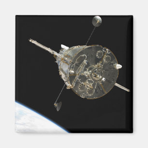 The Hubble Space Telescope in orbit above Earth Magnet