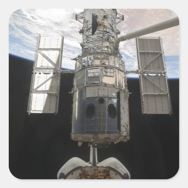 The Hubble Space Telescope is released Square Sticker (Front)