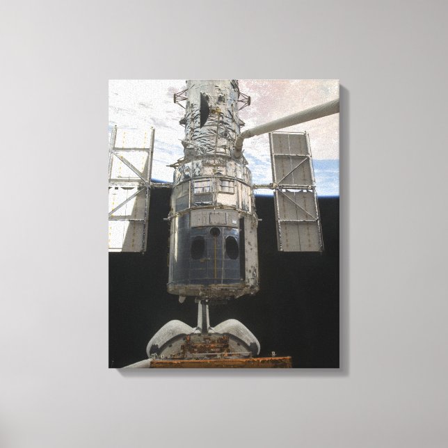 The Hubble Space Telescope Space Shuttle Atlant Canvas Print (Front)