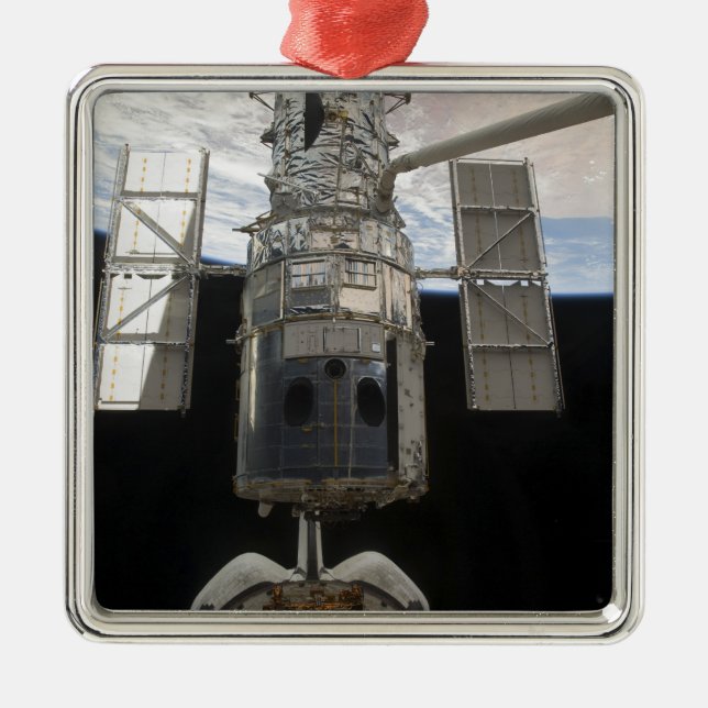 The Hubble Space Telescope Space Shuttle Atlant Metal Ornament (Front)