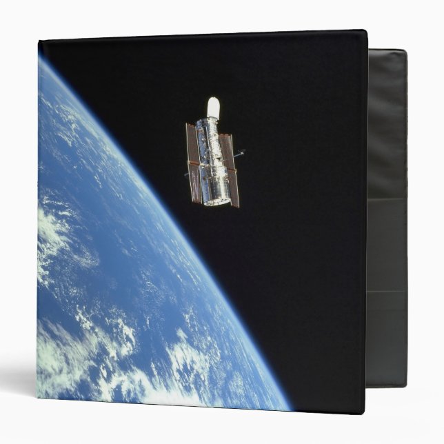 The Hubble Space Telescope with a blue earth Binder (Front/Inside)