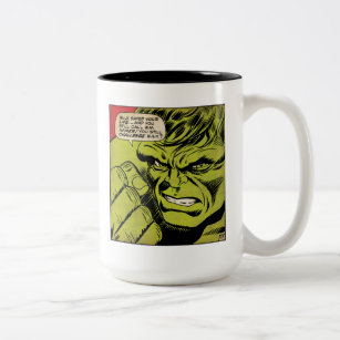 The Hulk "Challenge" Comic Panel Two-Tone Coffee Mug