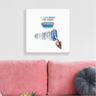 The Human Choice — AI Shows the Many, I Choose the Canvas Print