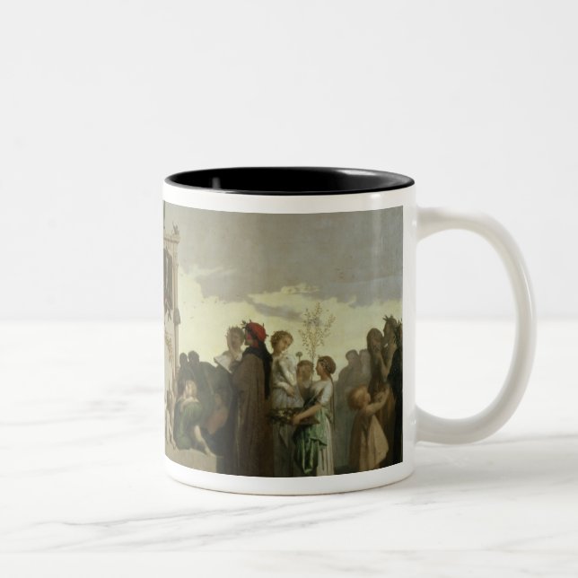 The Human Comedy, c.1852 Two-Tone Coffee Mug (Right)