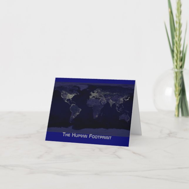 The Human Footprint Card (Front)