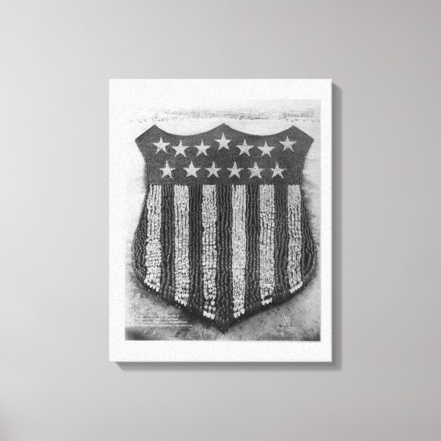 The Human U.S. Shield at Camp/Fort Custer Print (Front)