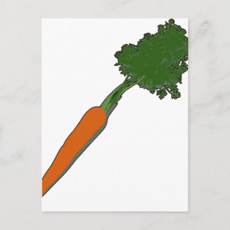 The humble carrot postcard