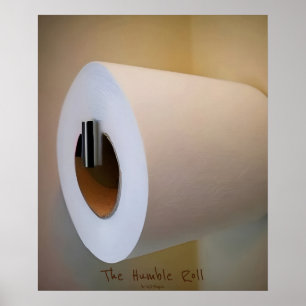 The Humble Roll AI Fantasy Digital Art Print Funny