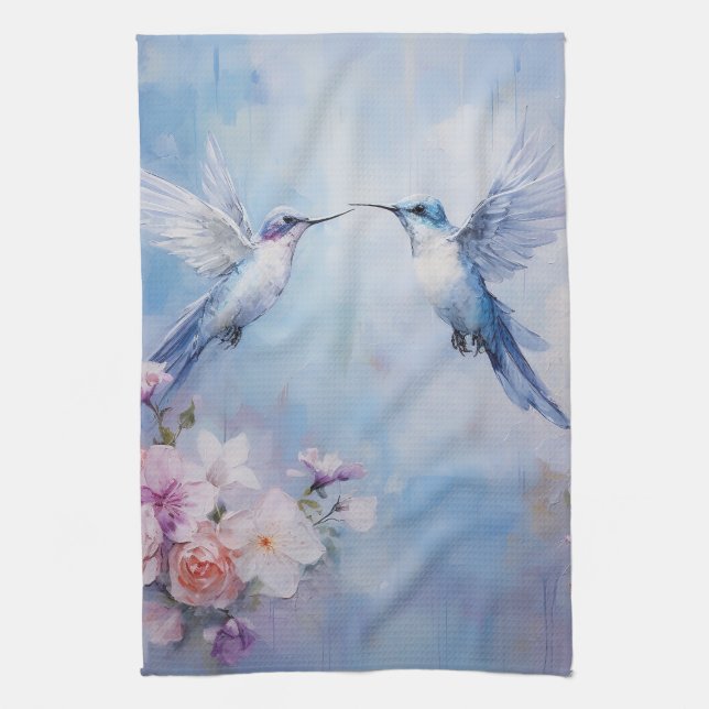 The Hummingbird Design Series 10 Kitchen Towel (Vertical)