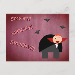 The Hunchback Dressed like a Cute Vampire   Holiday Postcard