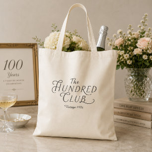The Hundred Club Vintage 100th Birthday Tote Bag