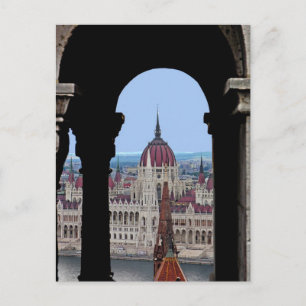 The Hungarian Parliaments "in the Frame"! Postcard