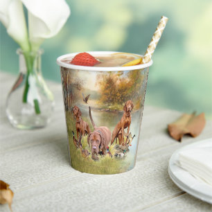 The Hungarian Wirehaired Vizsla  Paper Cups