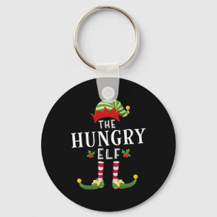 The Hungry Elf Christmas Matching Pajama  Keychain
