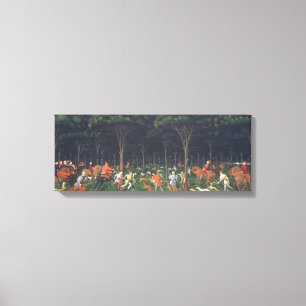 The Hunt in the Forest (by Paolo Uccello) Canvas Print