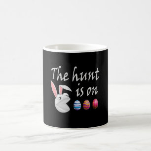 The hunt is on Easter Rabbit Egg Hunt Coffee Mug