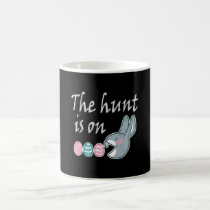 The hunt is on Easter Rabbit Egg Hunt Coffee Mug