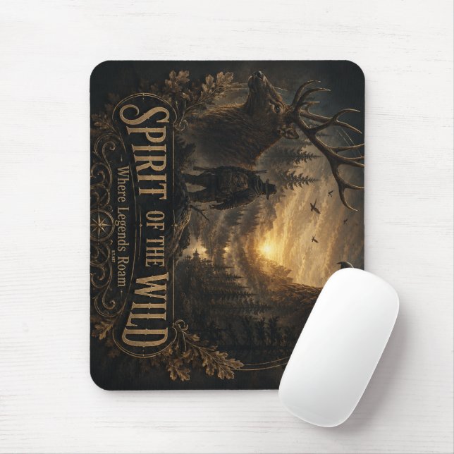 The Hunter , Into the Wild Silence  Mouse Pad (With Mouse)