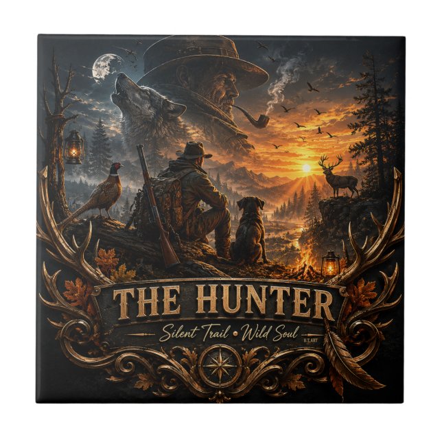 The Hunter , Into the Wild Silence  Tile (Front)
