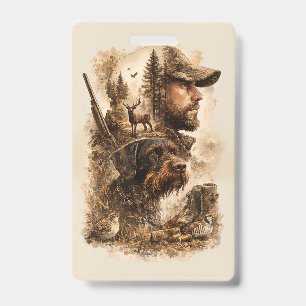 The Hunter's Bond – German Wirehaired Pointer Badge