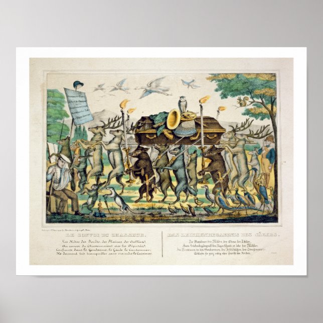 The Hunter's Procession, c.1850 (hand coloured lit Poster (Front)
